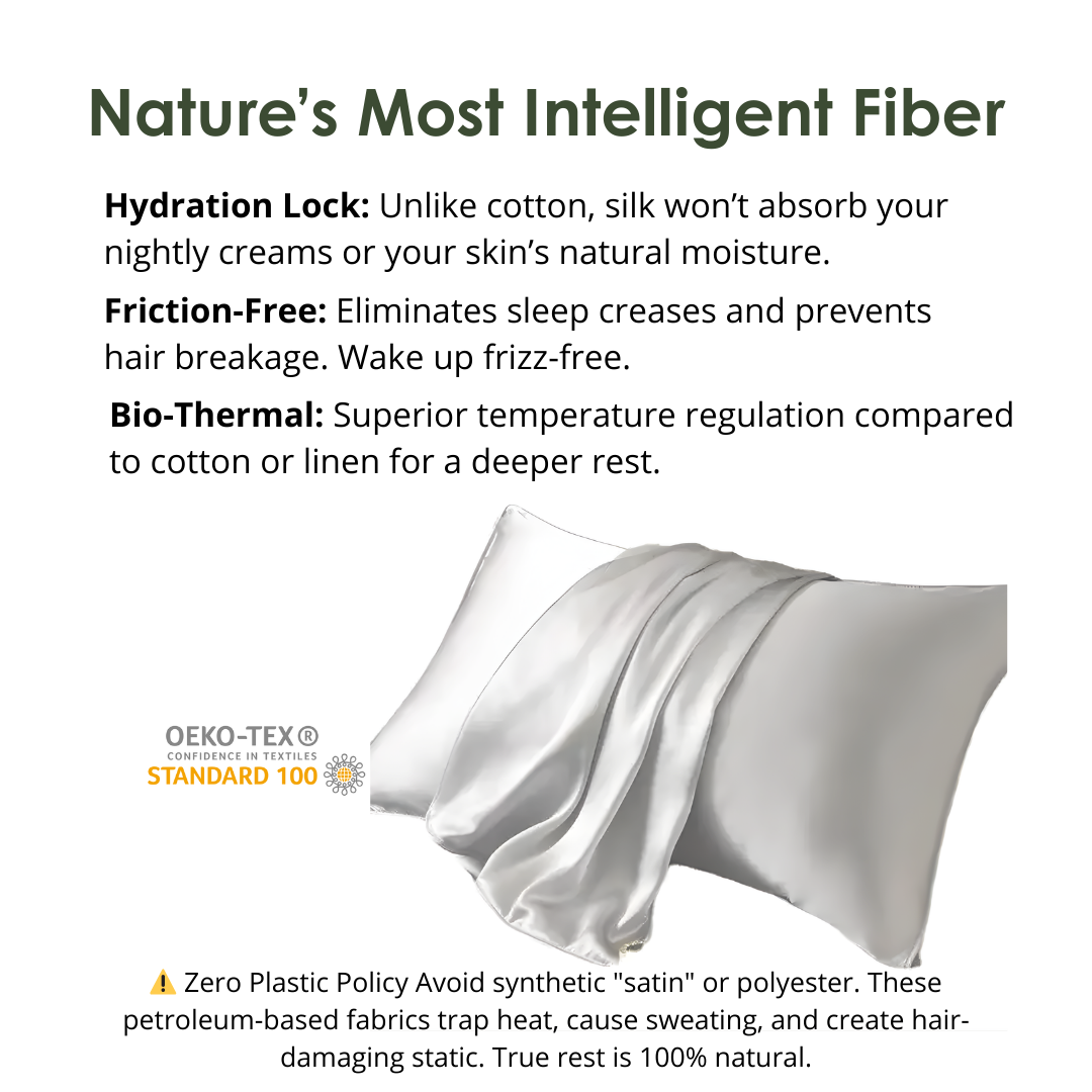 100% Mulberry Silk Pillowcase - Best for Hair & Skin (22 Momme)