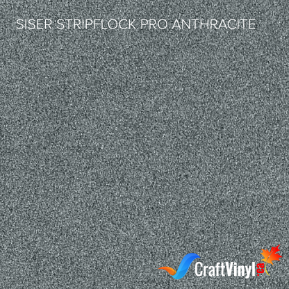 Siser Anthracite StripFlock Pro Heat Transfer Vinyl ( discontinued by Siser, will replace by new product)
