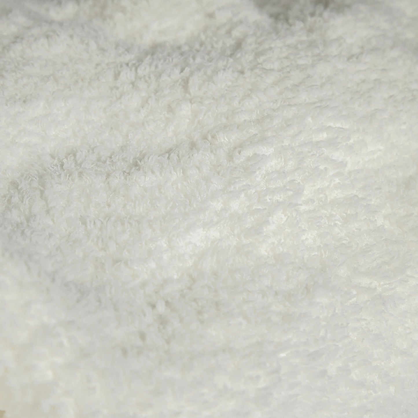 White Solid Double Layered Extended Throw