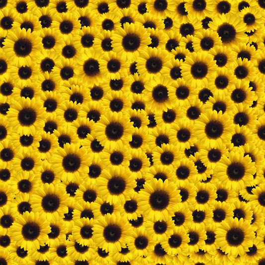 Suntastic Yellow Sunflower Pattern Adhesive Vinyl