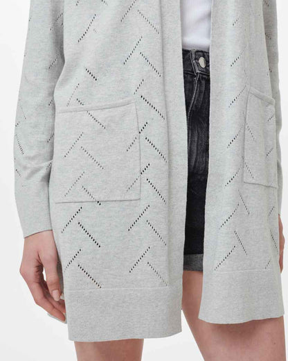Highline Cotton Sage Tree Stitch Cardigan