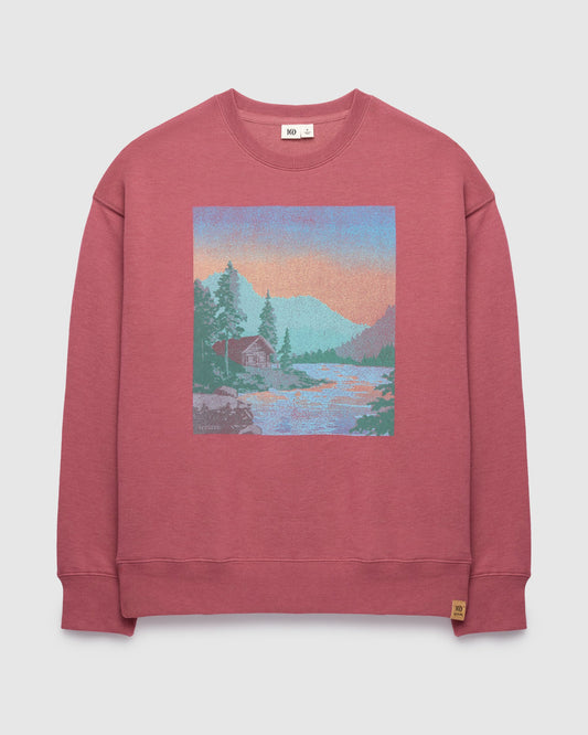 Washed Lakeshore Relaxed Crew