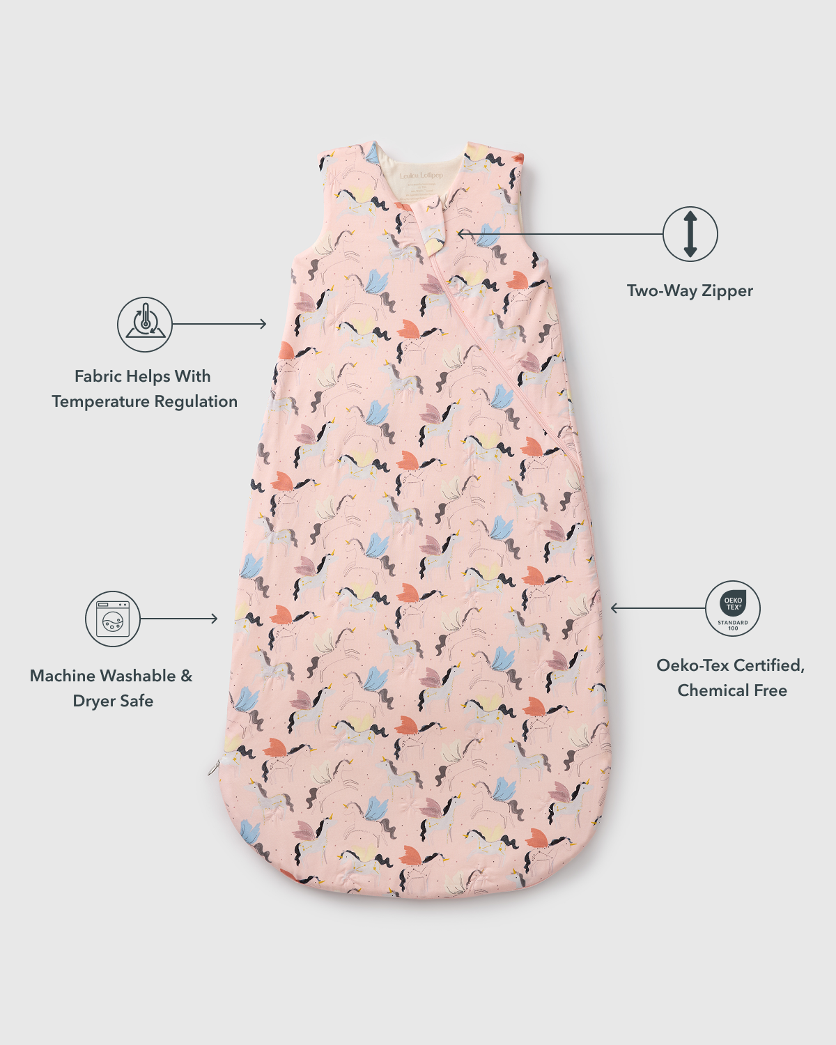 Baby Sleep Sack TENCEL™ 1.0 TOG - Unicorn Ballet