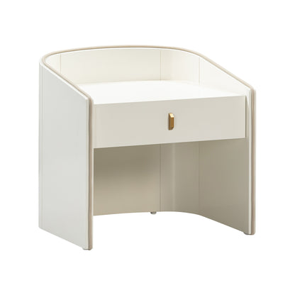 Cove 22" Lacquer Storage Drawer Nightstand - Multiple Colors Available