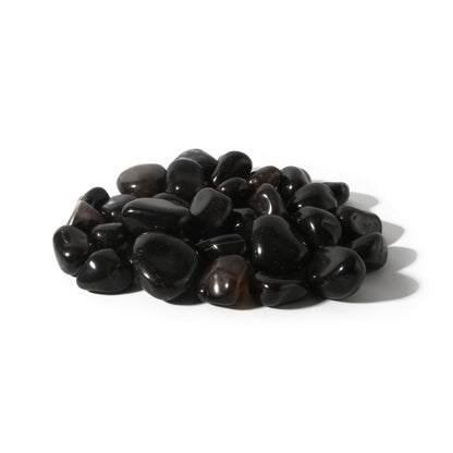 Agate Black Tumbled Stones
