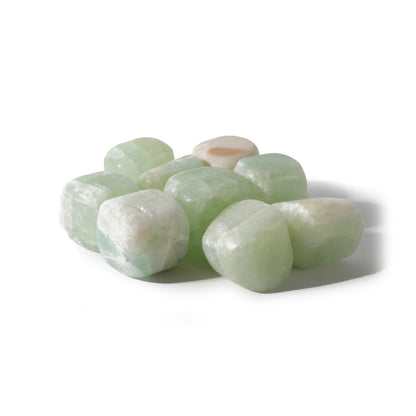 Pistachio Green Calcite  Tumbled Stones