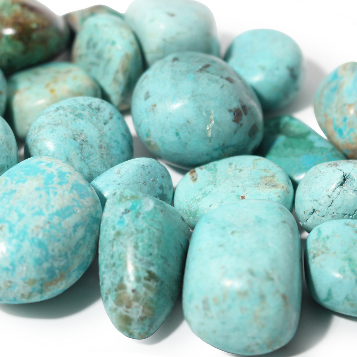 Chrysocolla Light A Tumbled Stones - Peru