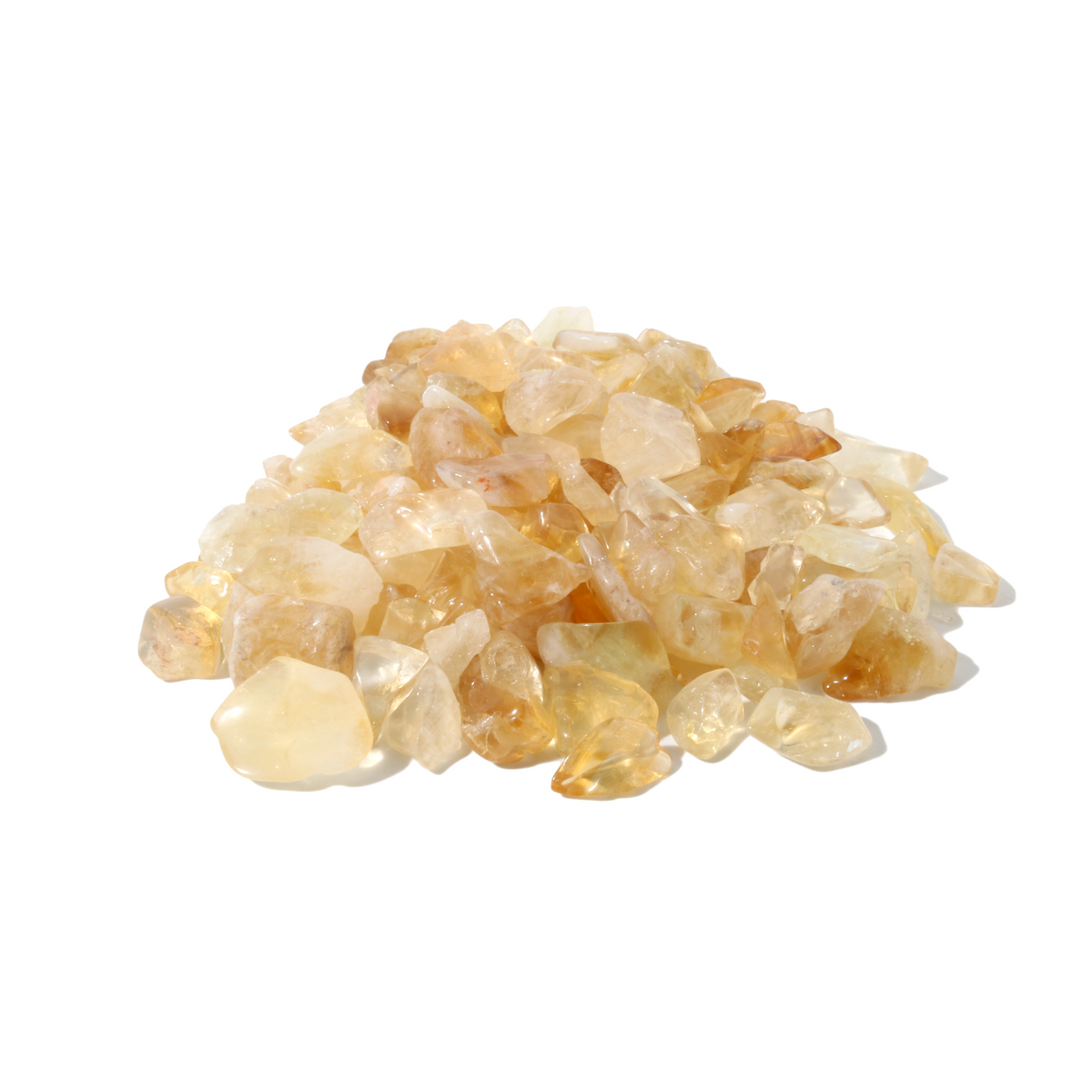 Citrine A Tumbled stones - Free Form - 1/2 lb (Enhanced)