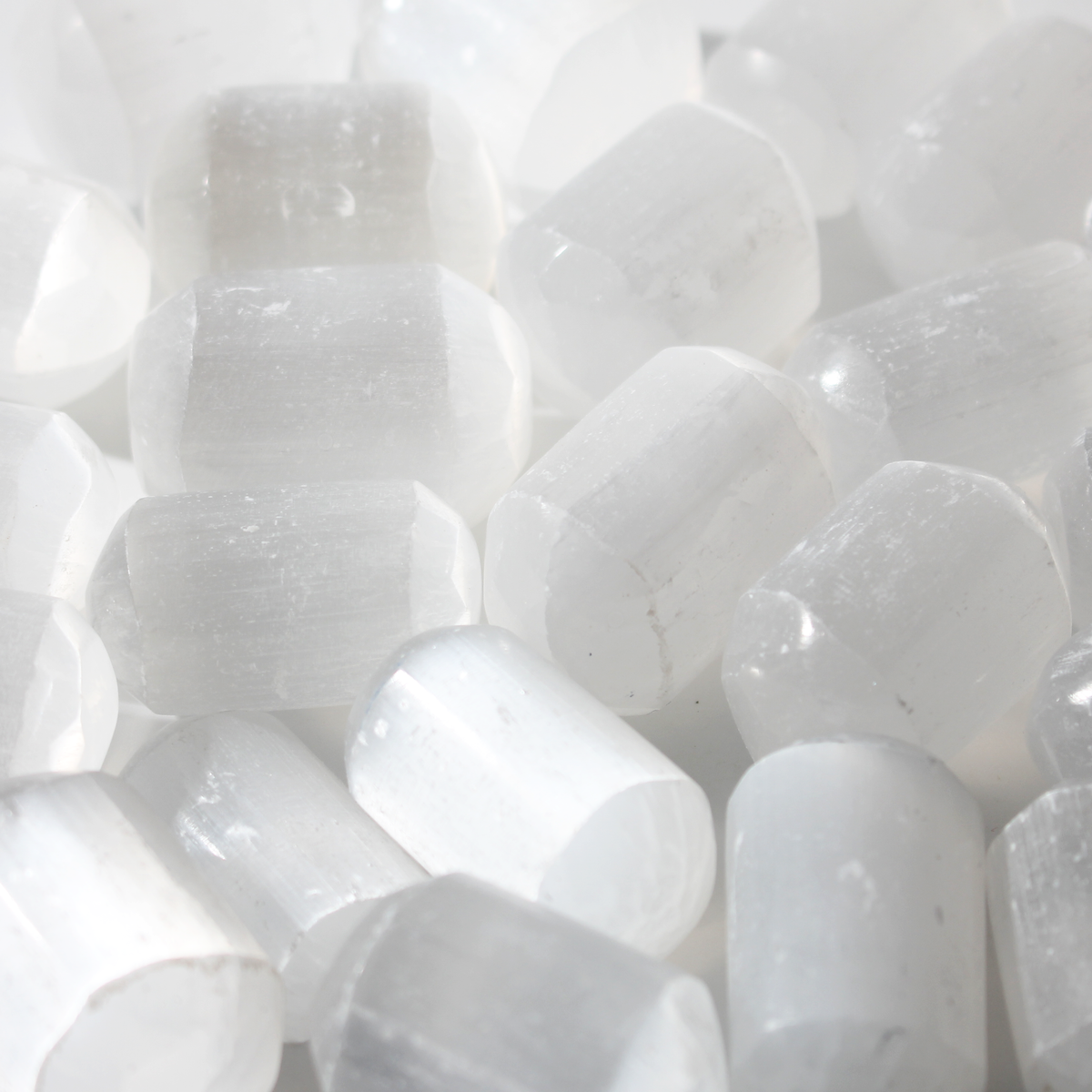 Selenite Tumbled Stones - Hand Polished