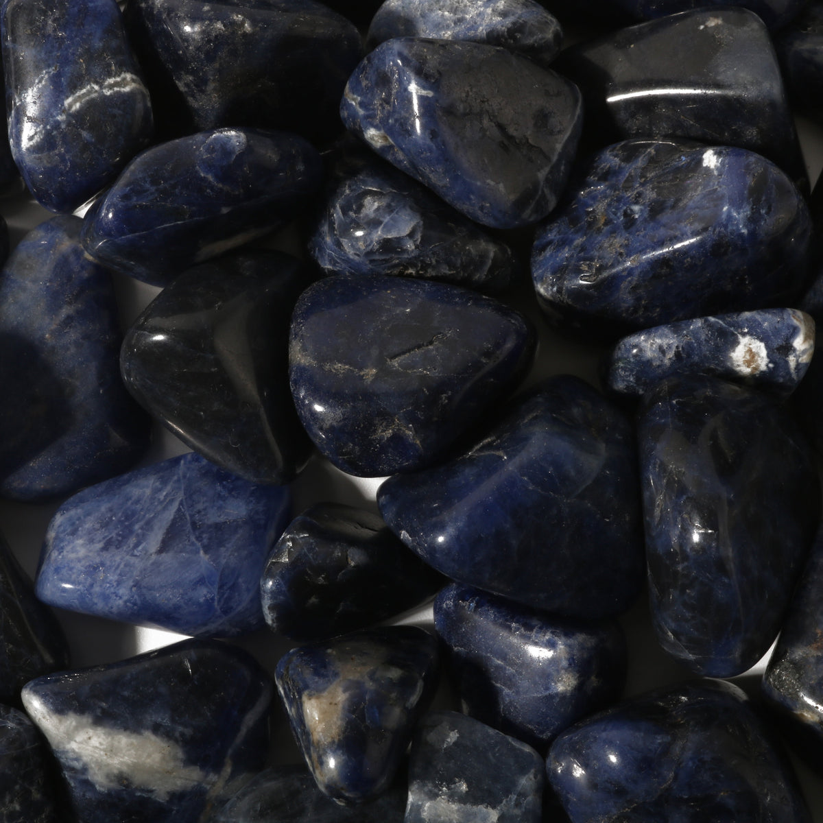 Sodalite A Tumbled Stones - Brazil