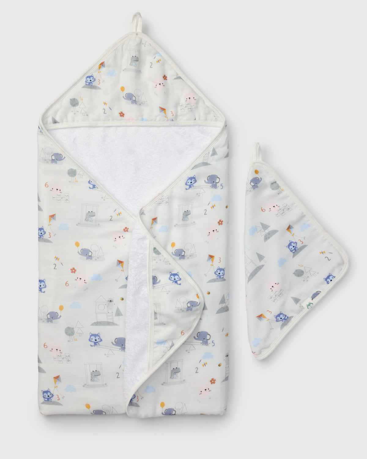 Hooded Towel Set - Mini Mathletes