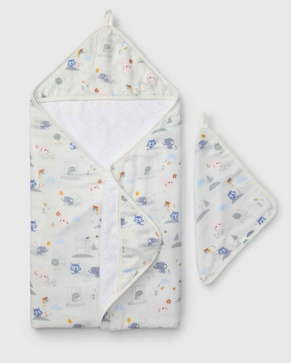 Hooded Towel Set - Mini Mathletes