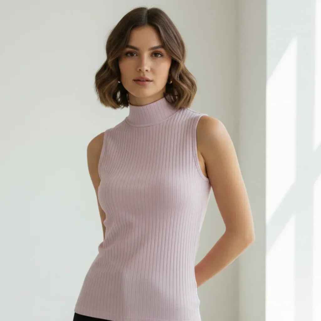 Tee shirt col montant