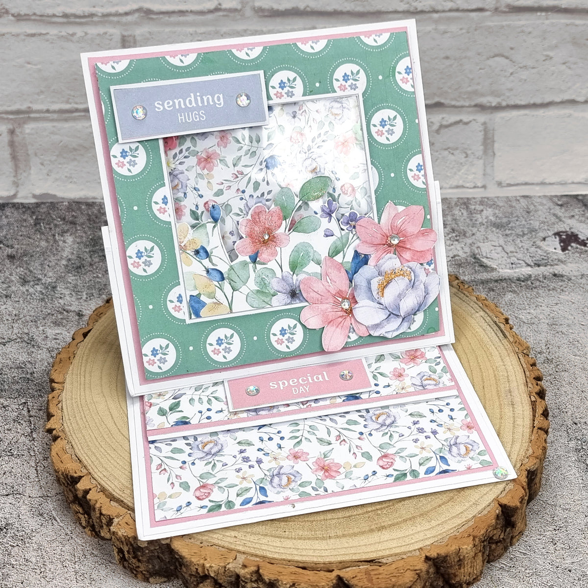 The Paper Boutique Sunny Gardens Frames & Insert Papers for 6 in x 6 in