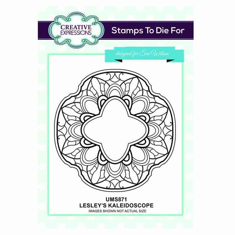 Creative Expressions Stamps To Die For Lesley's Kaleidoscope Pre Cut Stamp
