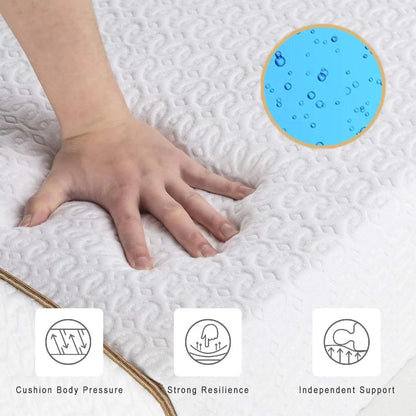 UltraFlex® LUSH 12" Orthopedic Eurotop Pocket Coil Premium Foam Encased, Eco-friendly Hybrid Mattress (Made in Canada)