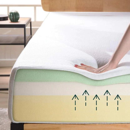 UltraFlex® PLEASURE 10" Mattress and BoxSpring Set Orthopedic, Cool Smart Gel Infused and Chill Memory Foam, Eco-friendly Mattress (Made in Canada)