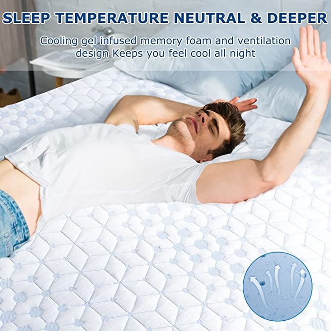 UltraFlex® PLEASURE 10" Orthopedic, Cool Smart Gel Infused and Chill Memory Foam, Eco-friendly Mattress (Made in Canada)
