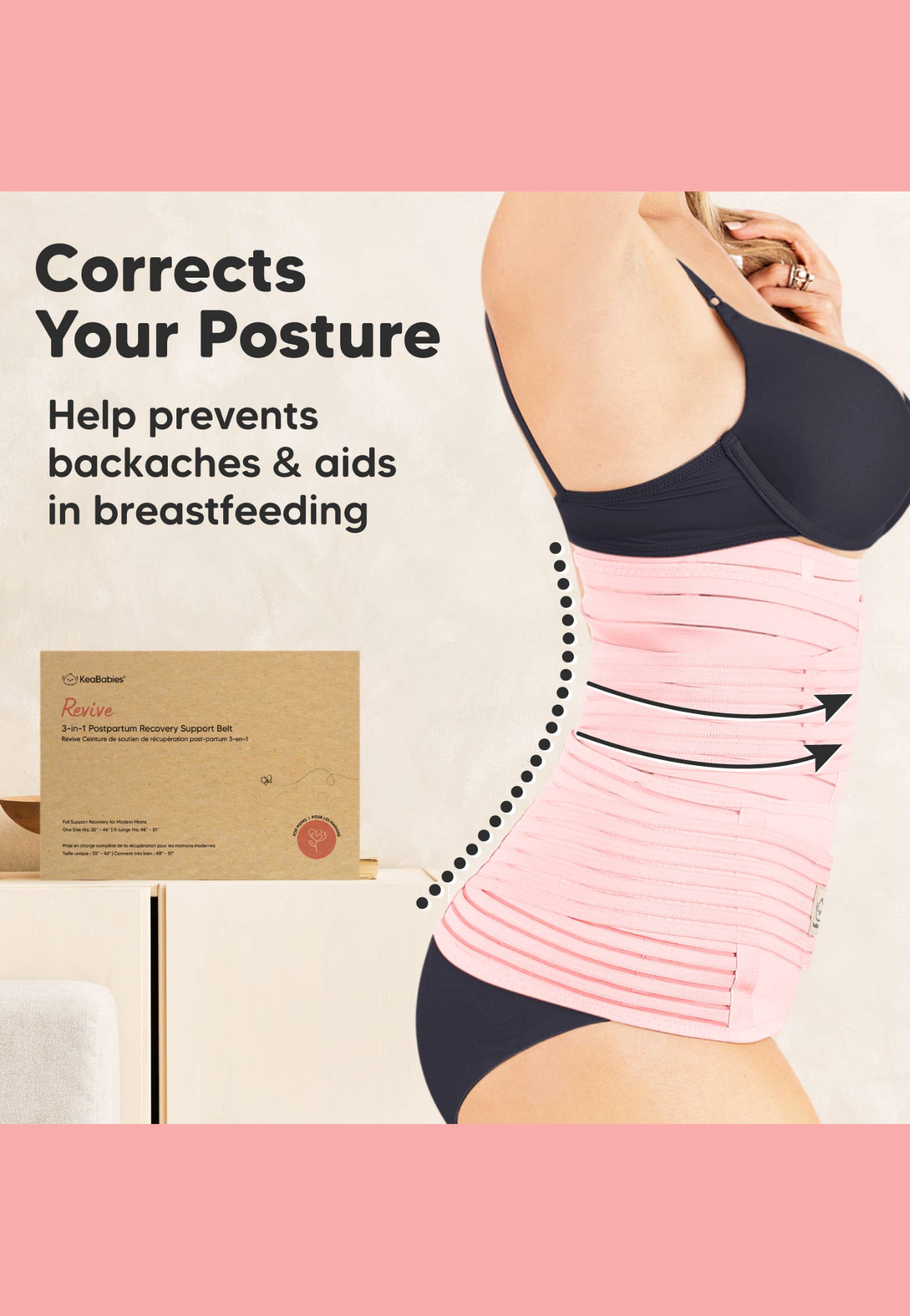 KeaBabies Revive 3 in 1 Postpartum Belt