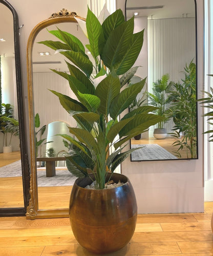 Belen Artificial Anthurium Leaf Potted Plant (Multiple Sizes)
