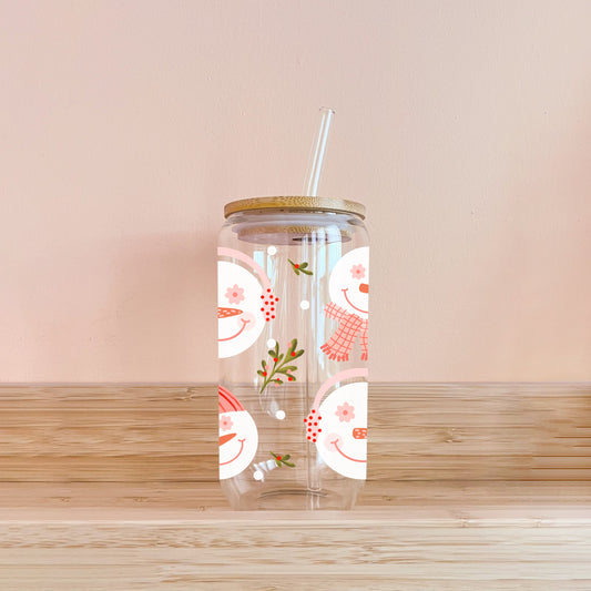 Boho-Glas - Schneemann
