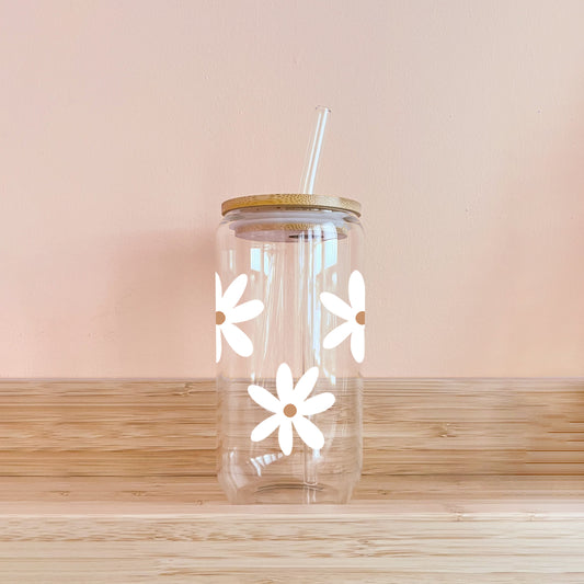 Bohemian glass - autumn flowers