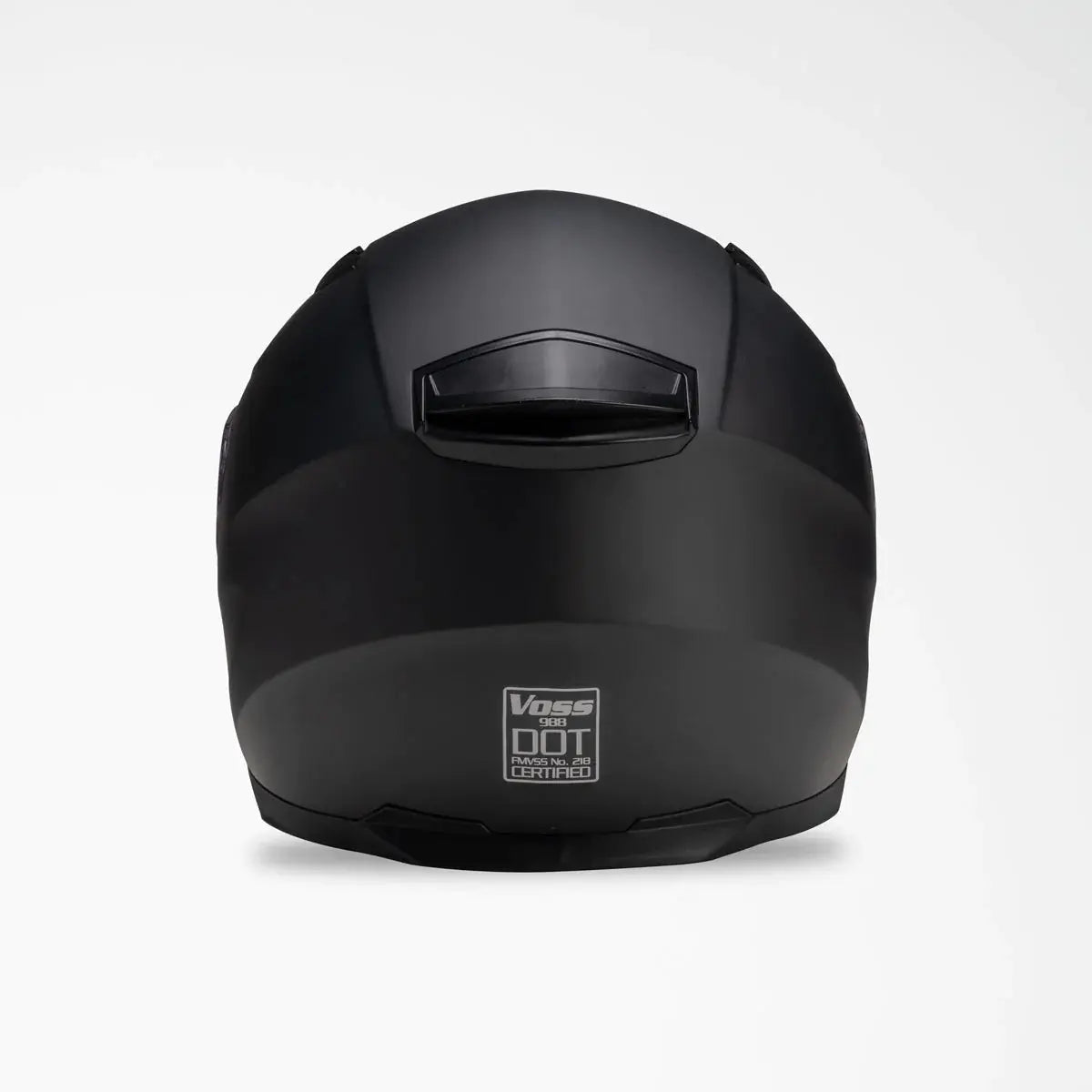 VOSS 988 MOTO-1 Matte Black Helmet
