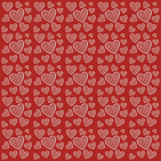 Red Hearts Adhesive Vinyl