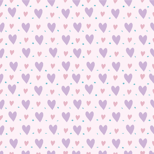 Valentines Hearts Purple Adhesive Vinyl #2