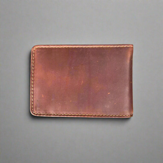 Men’s Cow Leather Money Clip with RFID Protection