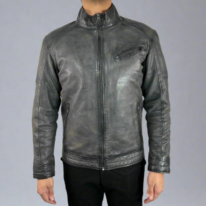Men's Classic Sheep Leather Jacket