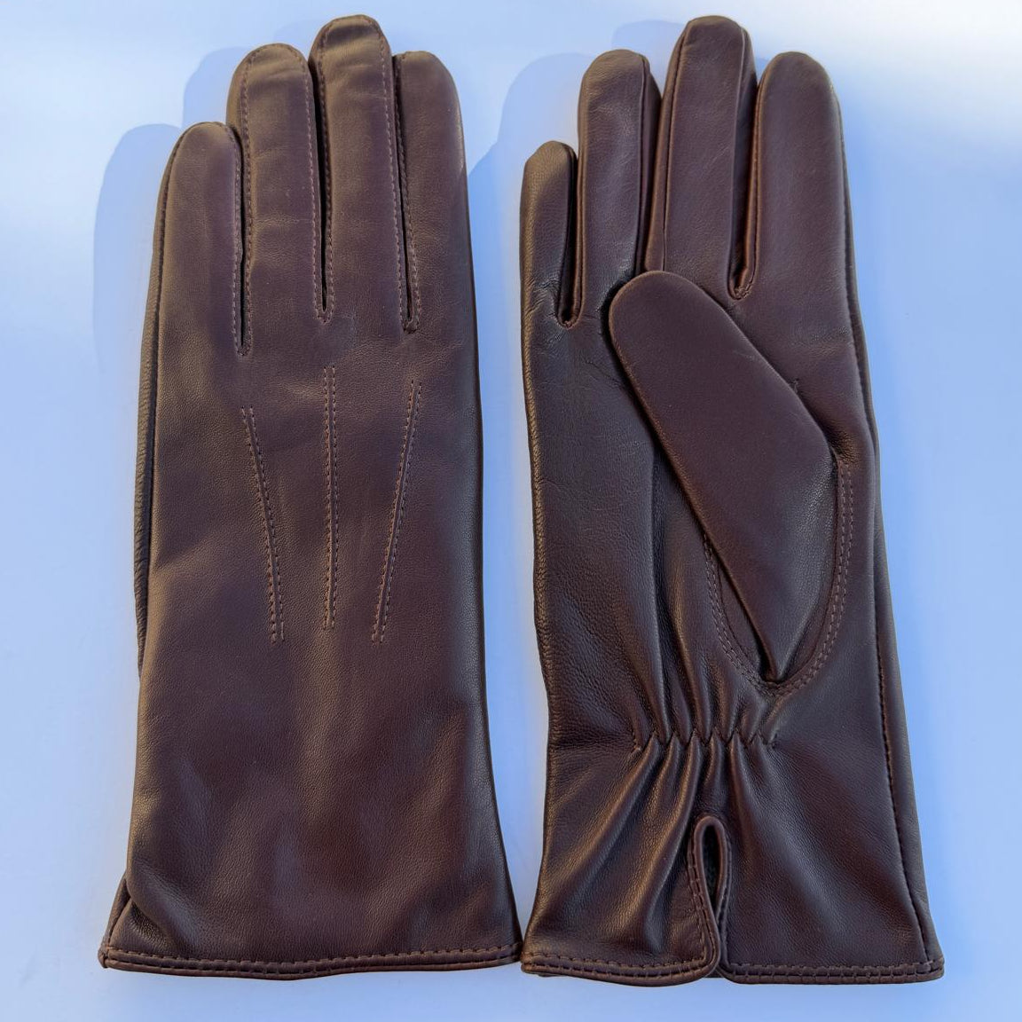 Women's Drum Dyed Lamb Leather Gloves with Wool Blend Lining