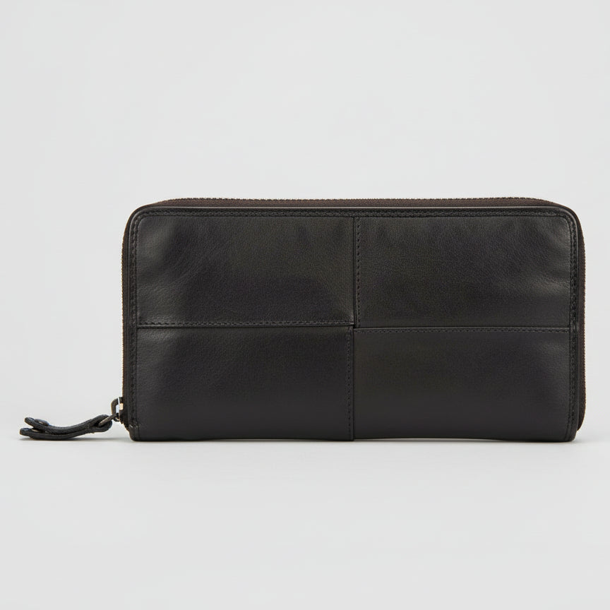 MET Women's Leather Wallet Zip Around