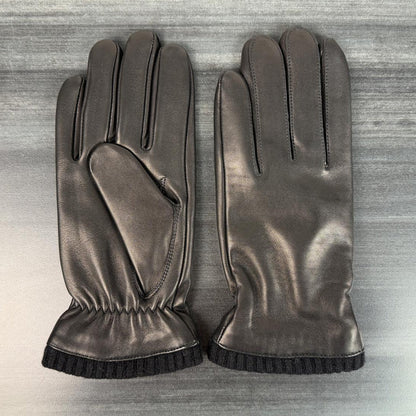 Men's Lamb Leather Gloves with Wool Blend Lining