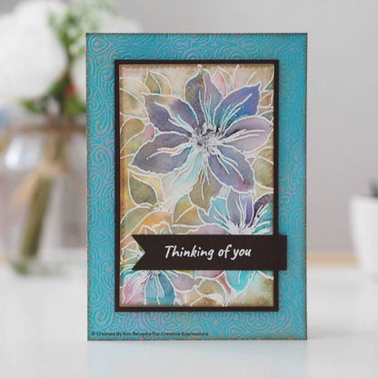 Woodware Clear Singles Letting Go 4 in x 6 in Stamp
