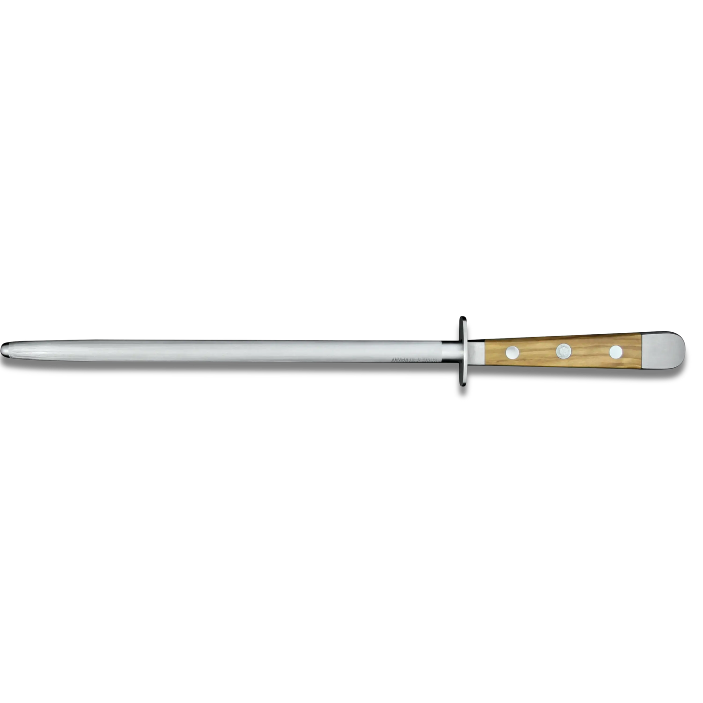 ALPHA OLIVE | Wetzstahl 10" | Geschmiedeter Stahl / Olivenholzgriff