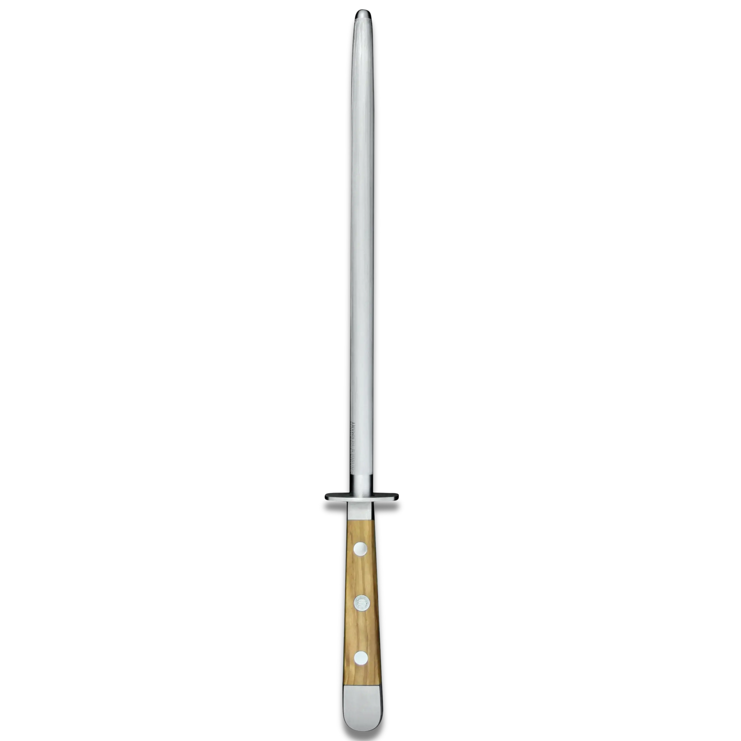 ALPHA OLIVE | Wetzstahl 10" | Geschmiedeter Stahl / Olivenholzgriff