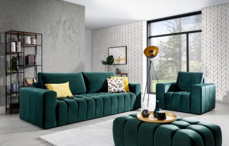 Lazaro Condo Style 3 Seater Storage Sleeper Sofa - Multiple Colors Available