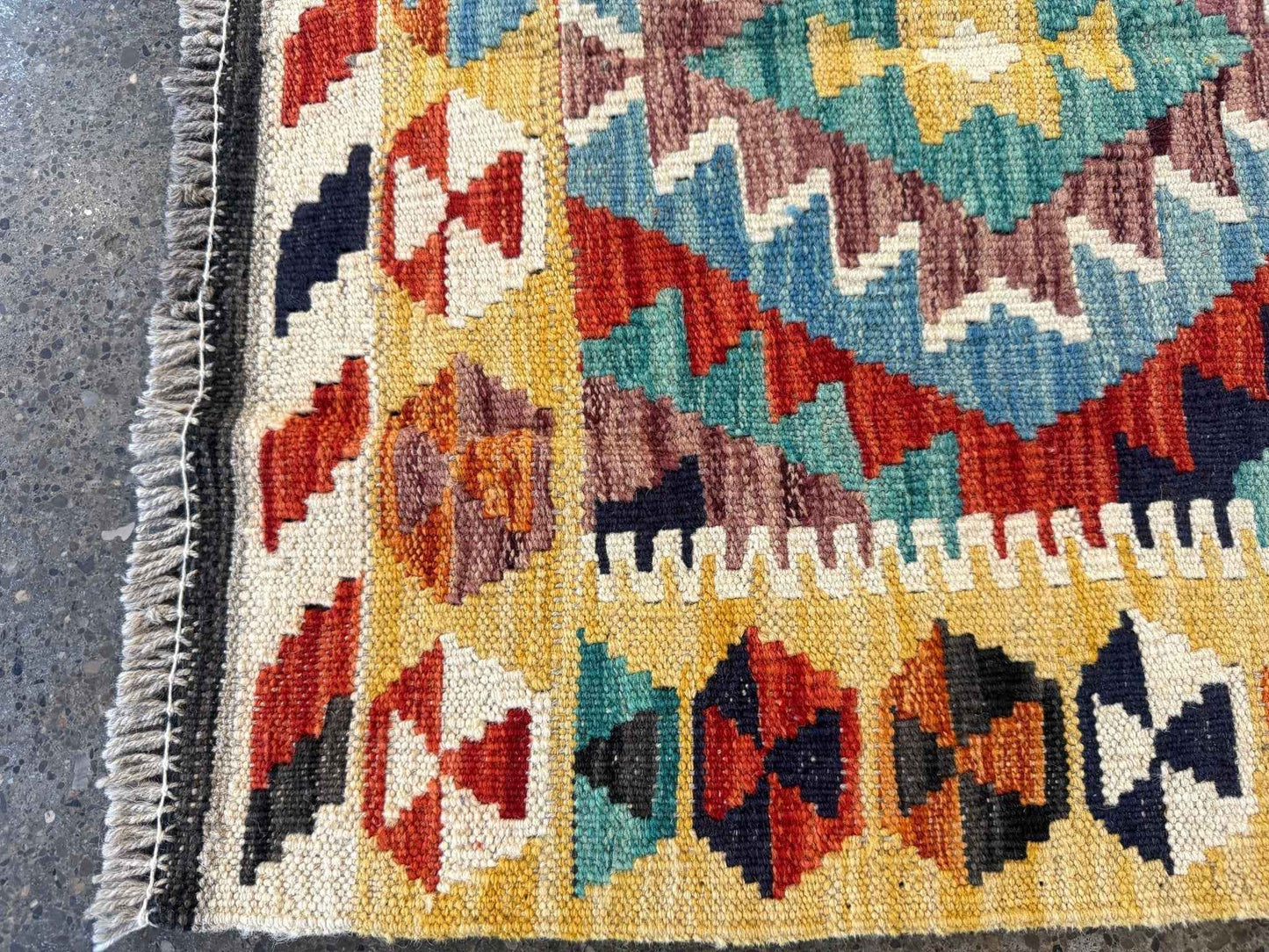 Afghan Maimana Kilim Rug | 2' 2" x 2' 10"