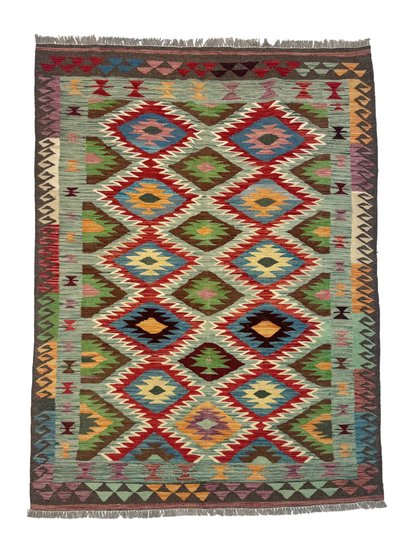 Afghan Maimana Kelim Teppich | 1,52 m x 2,01 m