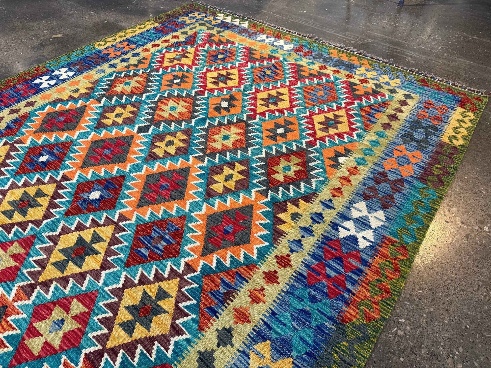 Afghan Maimana Kilim Rug | 6' 10" x 9' 11"