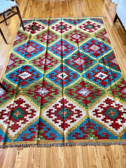 Afghan Maymana Kelim Teppich | 244 x 175 cm