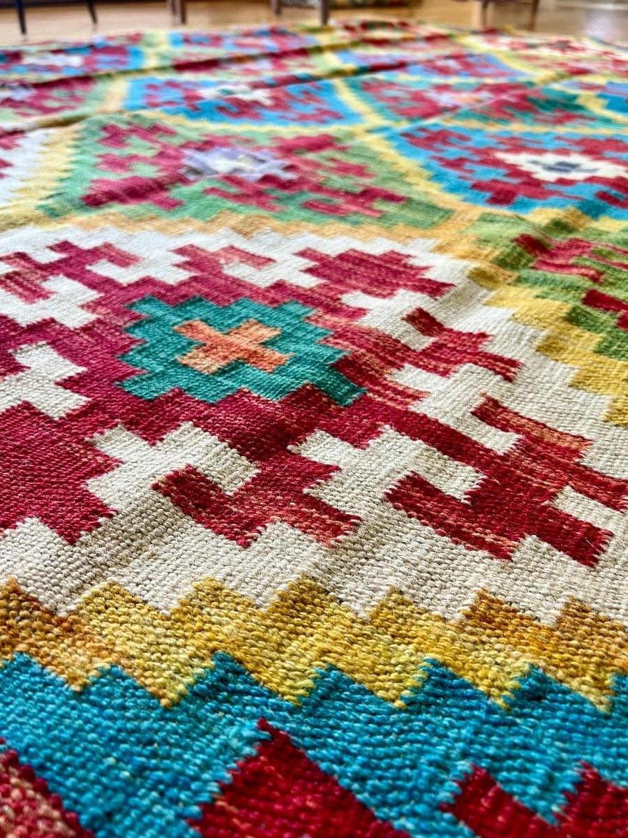 Afghan Maymana Kelim Teppich | 244 x 175 cm