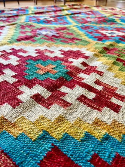 Afghan Maymana Kelim Teppich | 244 x 175 cm