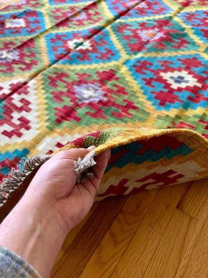 Afghan Maymana Kelim Teppich | 244 x 175 cm
