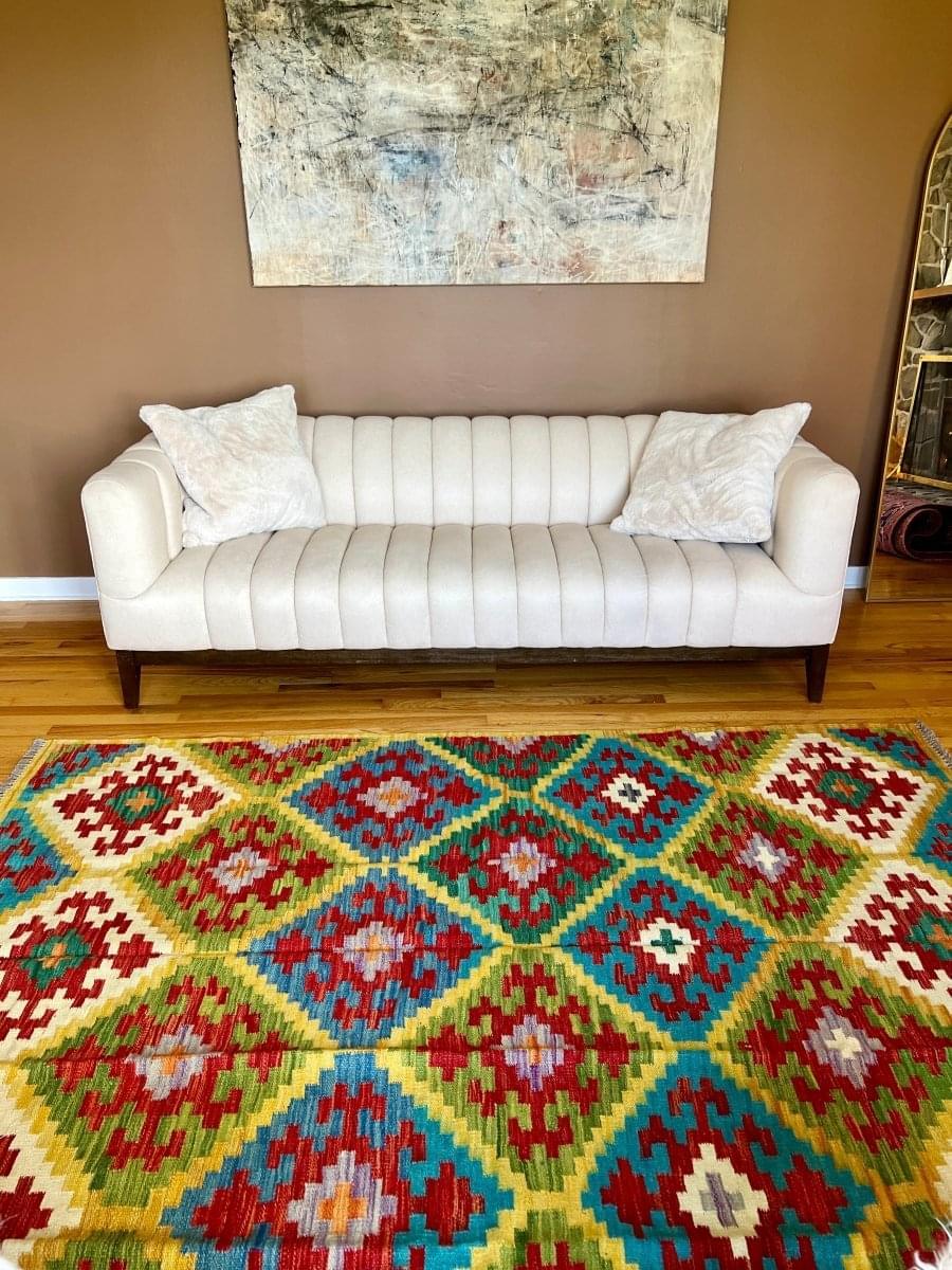 Afghan Maymana Kelim Teppich | 244 x 175 cm