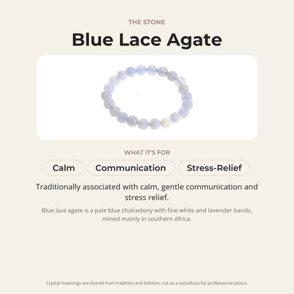 Agate Blue Lace Bracelet