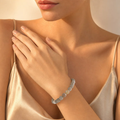 Agate Druzy Bead Bracelet