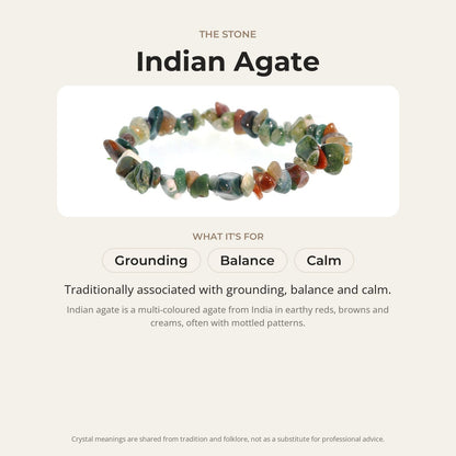 Agate India Chip Bracelet
