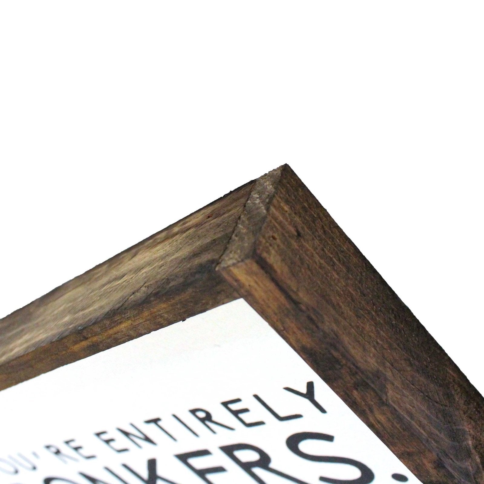 "You're Entirely Bonkers" Alice in Wonderland Quote Wood Sign - AURABAGS SHOP